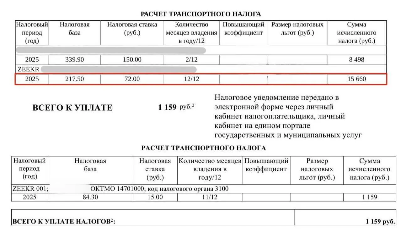 Несмотря на нулевые ставки во многих регионах до конца 2027 года, гражданам приходят уведомления о транспортном налоге на электромобили. По заявлениям владельцев, ФНС не отвечает на обращения.